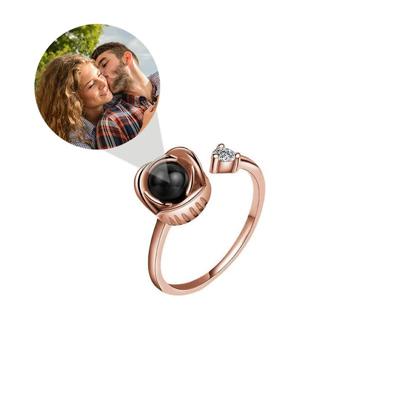 Minimalist Couple Projection Ring (For Him/Her) – Love Jewelry™